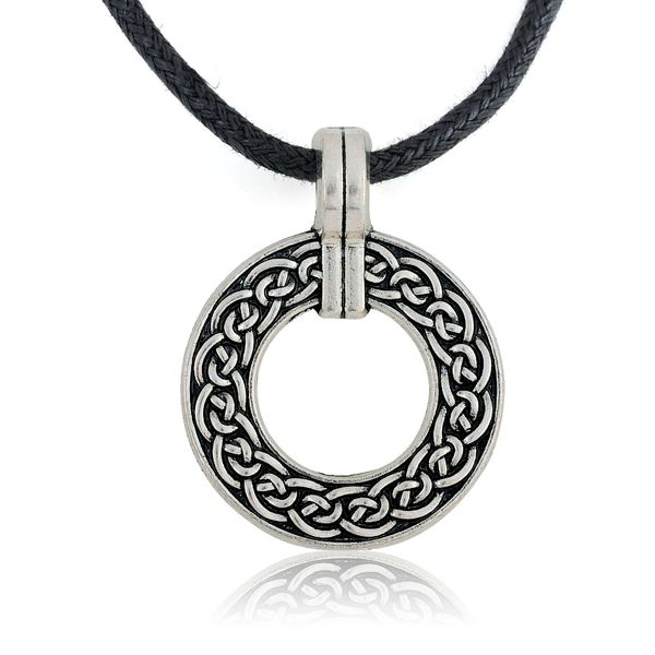 jewelry trends knot round pendant on black leather necklace gothic biker jewelry, Silver
jewelry trends knot round pendant on black leather necklace gothic biker jewelry, Silver
