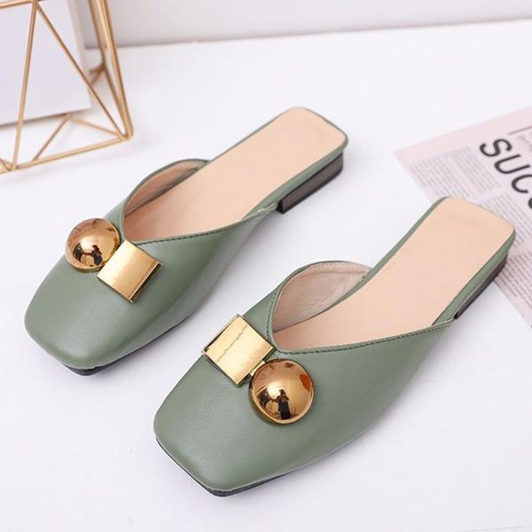 square toe slipperswomen mules 2020 low heel women shoes leather sandals summer spring metal decoration casual drags slides b230, Black
square toe slipperswomen mules 2020 low heel women shoes leather sandals summer spring metal decoration casual drags slides b230, Black