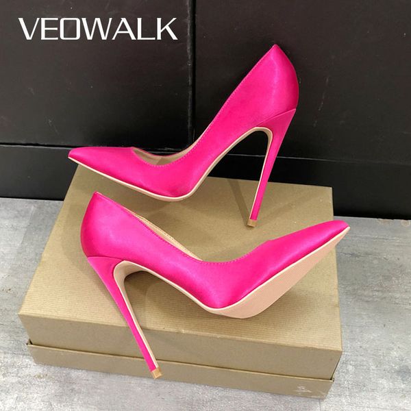 veowalk rose pink women satin stilettos high heels slip on pointy toe silk pumps elegant ladies wedding bridal dress shoes, Black
veowalk rose pink women satin stilettos high heels slip on pointy toe silk pumps elegant ladies wedding bridal dress shoes, Black