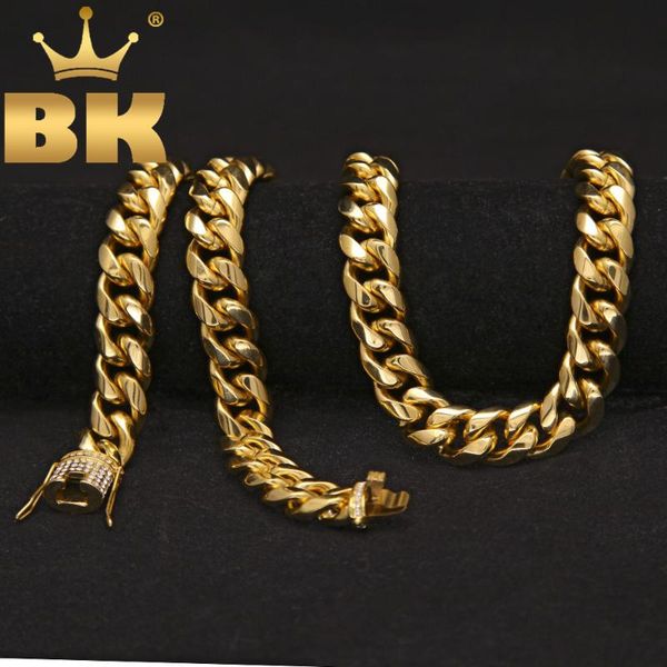 luxury heavy cuban link chain iced out rhinestones triple lock stainless steel long necklace men hiphop rapper jewelry, Silver
luxury heavy cuban link chain iced out rhinestones triple lock stainless steel long necklace men hiphop rapper jewelry, Silver