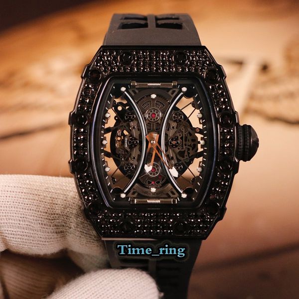 version rm53-01 skeleton dial black diamond case japan miyota automatic movement rm53-01 mens watch black rubber strap designer watches, Slivery;brown
version rm53-01 skeleton dial black diamond case japan miyota automatic movement rm53-01 mens watch black rubber strap designer watches, Slivery;brown