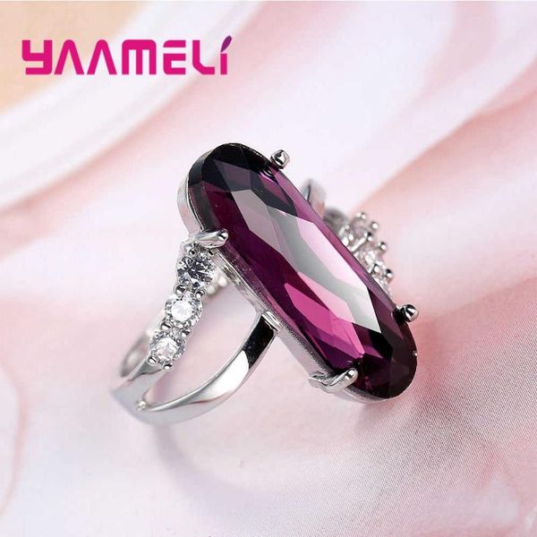 new selling big purple cz stone cocktail rings fine 925 sterling silver square cubic zircon jewelry for lady female gift, Golden;silver
new selling big purple cz stone cocktail rings fine 925 sterling silver square cubic zircon jewelry for lady female gift, Golden;silver