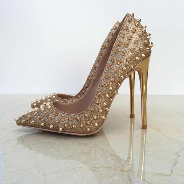 2021keshangjiaglitter spikes rivets studded silver gold high heels shoes woman large size 34-43 stiletto shoes, Black
2021keshangjiaglitter spikes rivets studded silver gold high heels shoes woman large size 34-43 stiletto shoes, Black