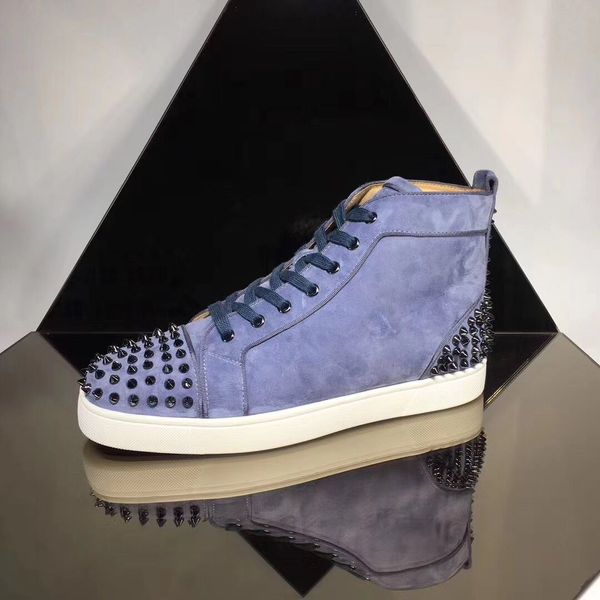 men's super quality of shoes blue suede high sneakers,paris designers red bottom homme shoe party wedding casual flats with handbag, Black
men's super quality of shoes blue suede high sneakers,paris designers red bottom homme shoe party wedding casual flats with handbag, Black