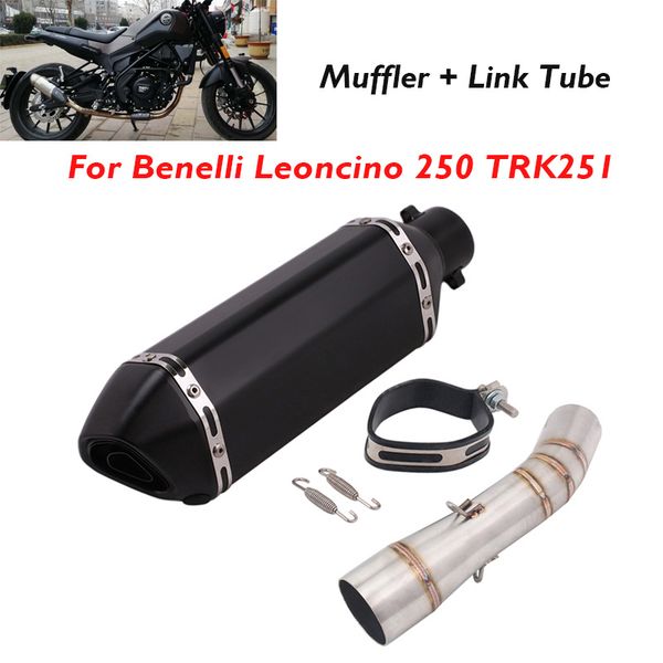 motorcycle 51mm exhaust muffler escape pipe tip middle link pipe for benelli leoncino 250 trk251
motorcycle 51mm exhaust muffler escape pipe tip middle link pipe for benelli leoncino 250 trk251