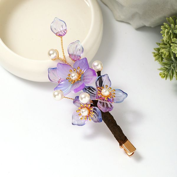 1 pc vintage cherry blossom antique hair clips hanfu bride wedding hair jewelry handmade 12 cm clip, Golden;silver
1 pc vintage cherry blossom antique hair clips hanfu bride wedding hair jewelry handmade 12 cm clip, Golden;silver