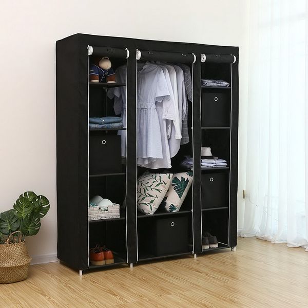 new arrival 69" portable clothes closet wardrobe storage neat family organizer for bedroom wardrobes usa stock
new arrival 69" portable clothes closet wardrobe storage neat family organizer for bedroom wardrobes usa stock