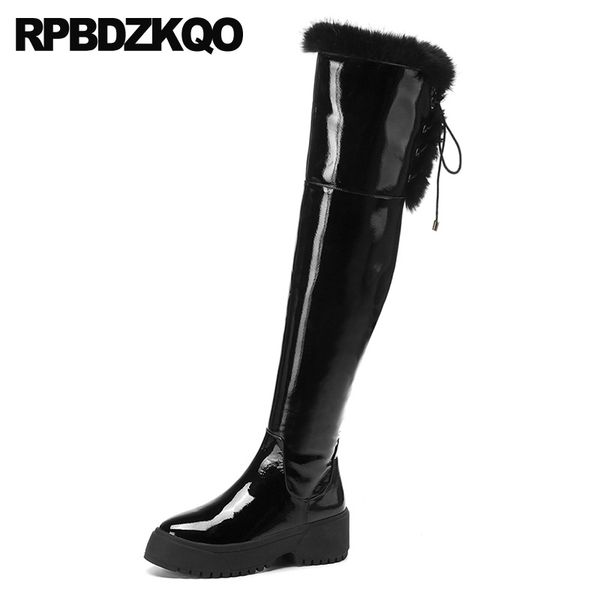 fashion over the knee shoes new platform brand women winter boots genuine leather muffin high heel black flatform wedge patent
fashion over the knee shoes new platform brand women winter boots genuine leather muffin high heel black flatform wedge patent