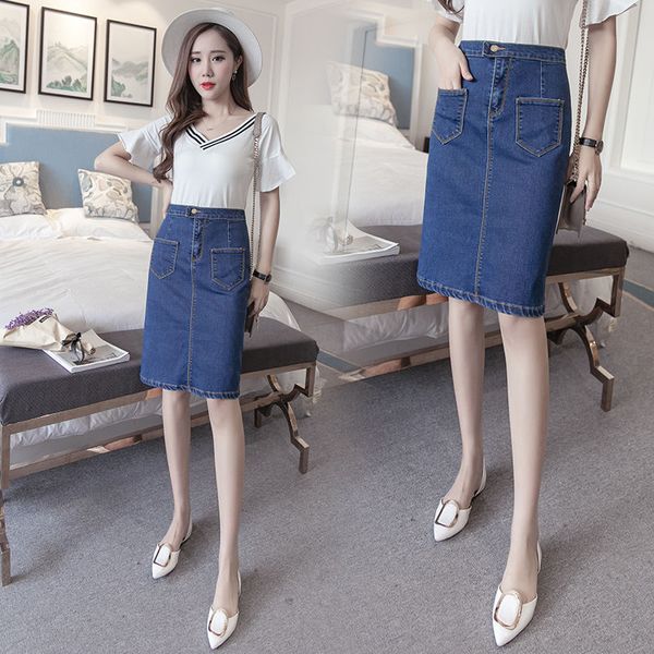 summer women clothing denim fabric washed skirts slim skirts knee length high waist women cowboy solid color plus size, Black
summer women clothing denim fabric washed skirts slim skirts knee length high waist women cowboy solid color plus size, Black