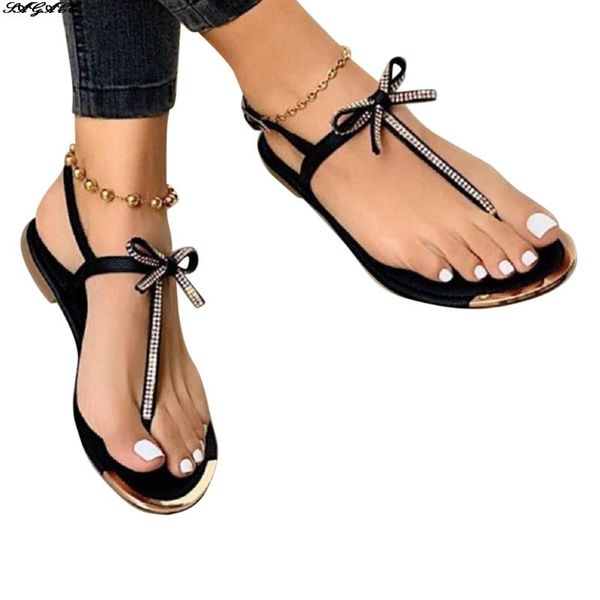 sagsce ladies crystal sandals casual shoes ankle strap strap open toe sandals summer fashion bowknot rhinestone flat toe, Black
sagsce ladies crystal sandals casual shoes ankle strap strap open toe sandals summer fashion bowknot rhinestone flat toe, Black