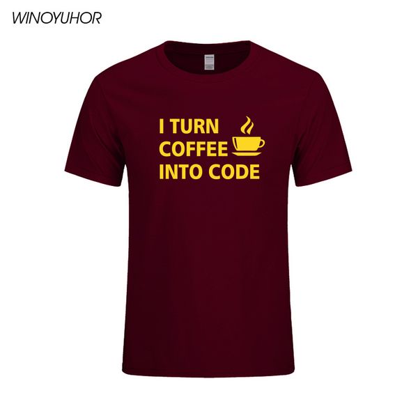 new summer style i turn coffee into code computer programmer cotton t-shirt men funny printed t shirt men short sleeve
new summer style i turn coffee into code computer programmer cotton t-shirt men funny printed t shirt men short sleeve