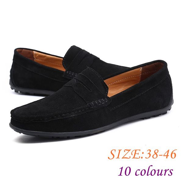 fashion summer style soft moccasins men loafers genuine leather shoes men flats shoes driving, Black
fashion summer style soft moccasins men loafers genuine leather shoes men flats shoes driving, Black