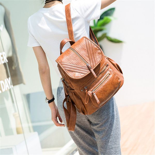 comfortable backpack for travel lady fashion large capacity trip waterproof black leather backpack for young girls female knit shoulder bag
comfortable backpack for travel lady fashion large capacity trip waterproof black leather backpack for young girls female knit shoulder bag