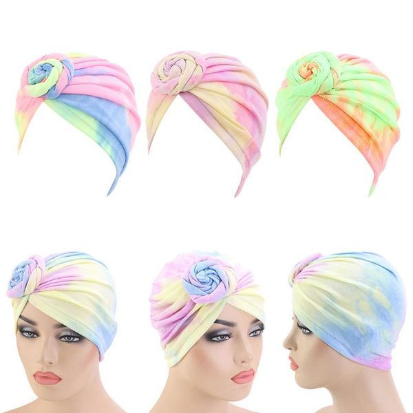 women bohemian spiral floral knot turban hat stretch neon colorful tie-dye hair loss chemo cap muslim bandana headwrap, Blue;gray
women bohemian spiral floral knot turban hat stretch neon colorful tie-dye hair loss chemo cap muslim bandana headwrap, Blue;gray