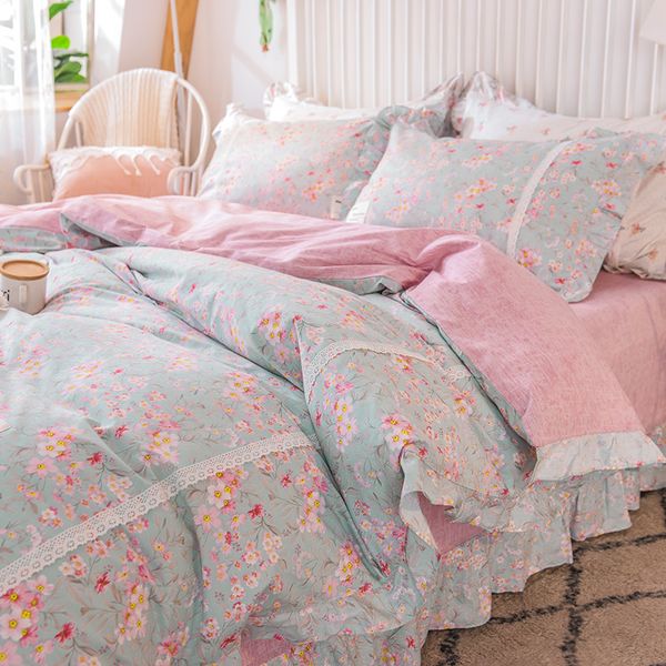 home textile princess bedding set korean flower 100%cotton duvet cover bed sheet linen pillowcase king twin girl bedding
home textile princess bedding set korean flower 100%cotton duvet cover bed sheet linen pillowcase king twin girl bedding