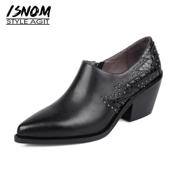 isnom rivets pumps shoes women fish scale genuine leather shoes pointed toe zip spike heel pumps casual cuban heels black 2021
isnom rivets pumps shoes women fish scale genuine leather shoes pointed toe zip spike heel pumps casual cuban heels black 2021
