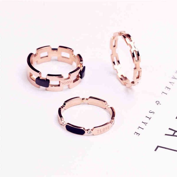 yun ruo new arrival fashion black geometric ring rose gold color woman gift party titanium steel jewelry not fade, Golden;silver
yun ruo new arrival fashion black geometric ring rose gold color woman gift party titanium steel jewelry not fade, Golden;silver