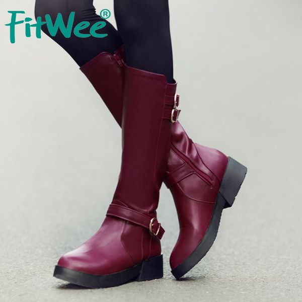 fitwee knee high boots for women knight boots round toe zipper flats shoes winter warm leisure women footwear size 34-39, Black
fitwee knee high boots for women knight boots round toe zipper flats shoes winter warm leisure women footwear size 34-39, Black