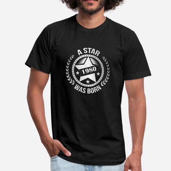 birthday 1980 a star was born t shirt men create 100% cotton round neck novelty anti-wrinkle breathable summer trend shirt, White;black
birthday 1980 a star was born t shirt men create 100% cotton round neck novelty anti-wrinkle breathable summer trend shirt, White;black