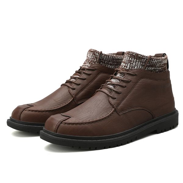 men casual shoes outdoor waterproof socks casual leather boots winter leather ankle boots sneakers warm snow %1718, Black
men casual shoes outdoor waterproof socks casual leather boots winter leather ankle boots sneakers warm snow %1718, Black