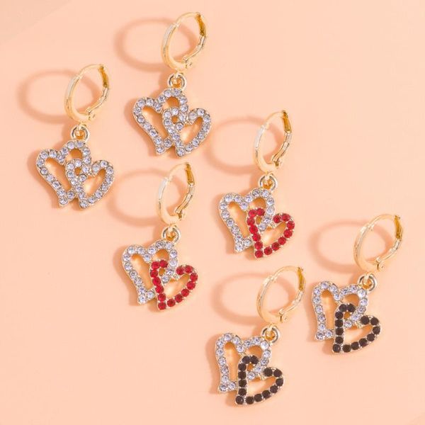 1pair trendy full rhinestone double heart earrings female wedding pendant earings fashion korean jewelry hoop earing e595, Golden;silver
1pair trendy full rhinestone double heart earrings female wedding pendant earings fashion korean jewelry hoop earing e595, Golden;silver