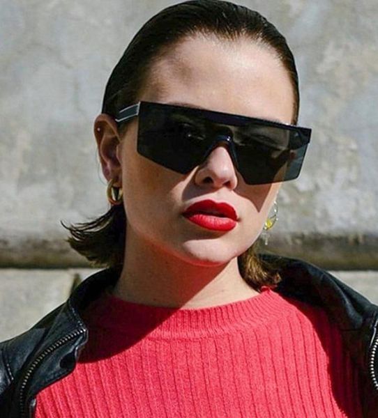 vintage goggle sunglasses women/men brand designer one piece sun glasses female personality shades uv400 with box fml, White;black
vintage goggle sunglasses women/men brand designer one piece sun glasses female personality shades uv400 with box fml, White;black