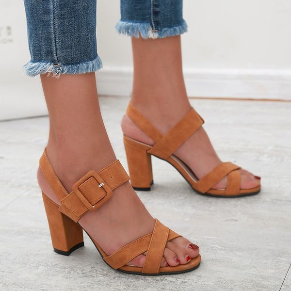2020 new high-heeled womens sandals 10cm square high-heeled sandals womens party sandals size 35-43, Black
2020 new high-heeled womens sandals 10cm square high-heeled sandals womens party sandals size 35-43, Black