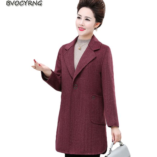 autumn winter woolen coat women fashion middle-aged jacket new spring double-sided windbreaker female plus size slim parka, Black
autumn winter woolen coat women fashion middle-aged jacket new spring double-sided windbreaker female plus size slim parka, Black