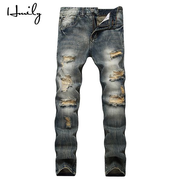 men's jeans hmily fashion men dark blue color ripped homme 100% cotton destroyed biker brand pants
men's jeans hmily fashion men dark blue color ripped homme 100% cotton destroyed biker brand pants