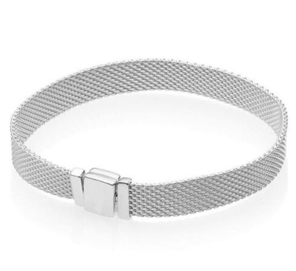 original 925 sterling silver mesh silver reflexions pan bracelets bangle fit women bead charm europe diy jewelry, Black
original 925 sterling silver mesh silver reflexions pan bracelets bangle fit women bead charm europe diy jewelry, Black