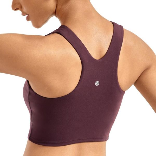 women's high neck longline sports bra racerback crop yoga tank with built in bra, White;black
women's high neck longline sports bra racerback crop yoga tank with built in bra, White;black