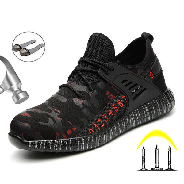 boots indestructible shoes men steel toe work safety anti-puncture breathable sneakers male, Black
boots indestructible shoes men steel toe work safety anti-puncture breathable sneakers male, Black