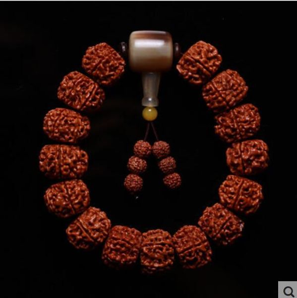 vajra bodhi sub hand five petals original red bracelet, Black 
vajra bodhi sub hand five petals original red bracelet, Black