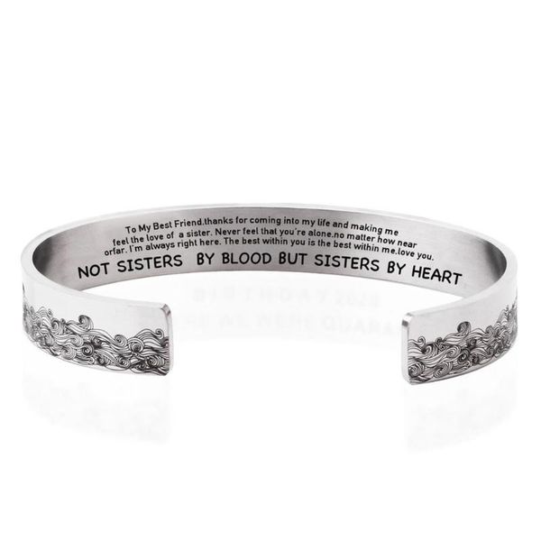 new design fashion graduation season not sister bangle bracelet stainless steel adjustable charm pendant jewelry gifts delicate, Golden;silver
new design fashion graduation season not sister bangle bracelet stainless steel adjustable charm pendant jewelry gifts delicate, Golden;silver
