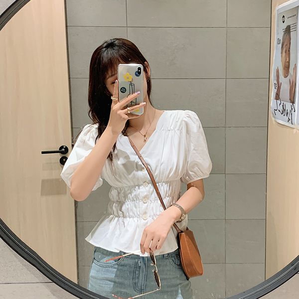 mishow 2020 summer puff sleeve shirts women v-neck solid blouses women slim female casual lady clothing mx20b4262, White
mishow 2020 summer puff sleeve shirts women v-neck solid blouses women slim female casual lady clothing mx20b4262, White