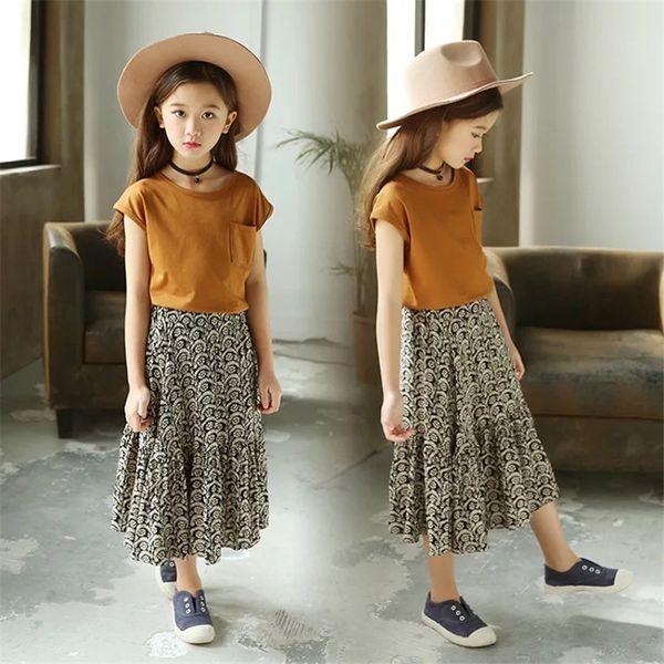2020 girls clothes sets summer girl dress t-shirt + long dress suits kids princess dresses children clothing suits 5 6 7 8 years, White
2020 girls clothes sets summer girl dress t-shirt + long dress suits kids princess dresses children clothing suits 5 6 7 8 years, White