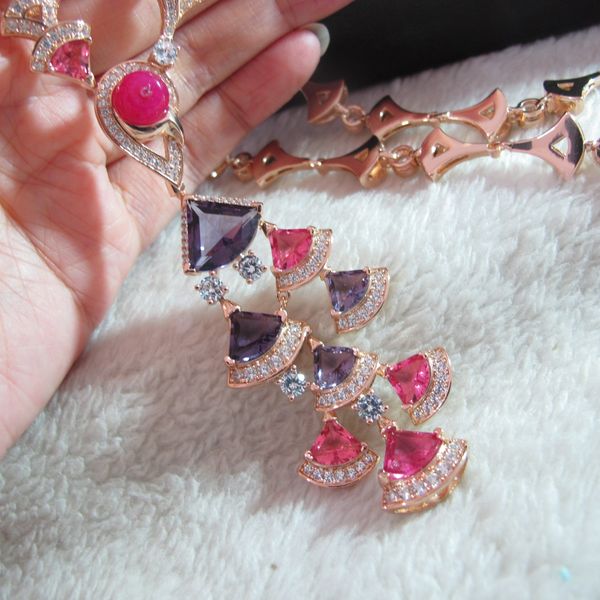 cz diamond red natural stone geometric pendants necklaces 18k rose gold plated party jewelry for women, Silver
cz diamond red natural stone geometric pendants necklaces 18k rose gold plated party jewelry for women, Silver