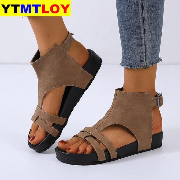 new women's sandals clip toe flat platform shoes woman pu leather casual sandals ladies zipper beach female plus size, Black
new women's sandals clip toe flat platform shoes woman pu leather casual sandals ladies zipper beach female plus size, Black