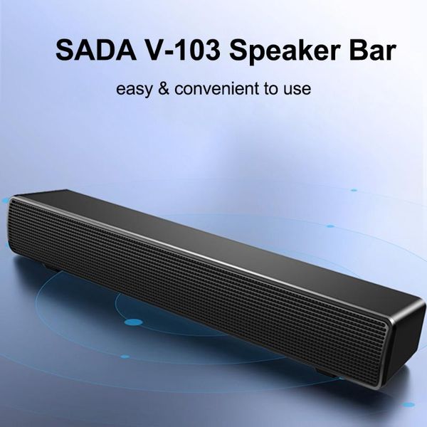 3.5mm wired v-103 computer speaker bar computer speakers 3d stereo hifi sound sound bar rich bass usb powered speaker
3.5mm wired v-103 computer speaker bar computer speakers 3d stereo hifi sound sound bar rich bass usb powered speaker