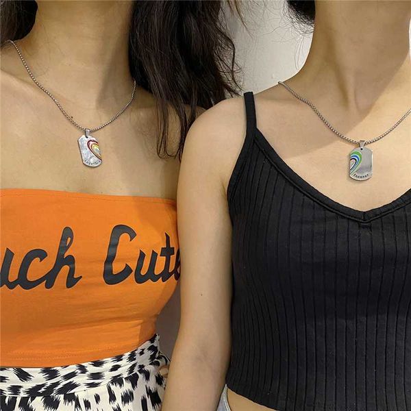 luokey lovers couples stainless steel necklace for women and men long chain pendant necklace hiphop jewelry for friend gift, Silver
luokey lovers couples stainless steel necklace for women and men long chain pendant necklace hiphop jewelry for friend gift, Silver