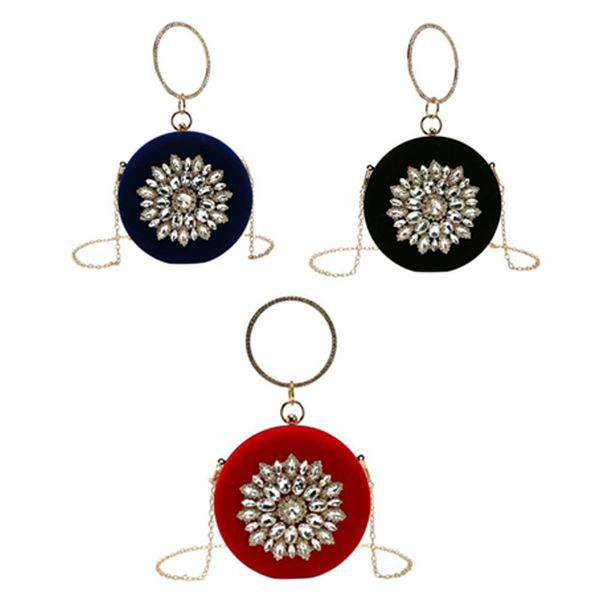 new women's bag elegant ring diamond evening bag handbag chain single shoulder diagonal package
new women's bag elegant ring diamond evening bag handbag chain single shoulder diagonal package