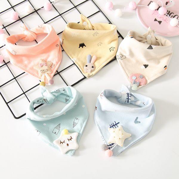 5pcs/set cartoon soft cotton bandana baby bibs toddler baberos newborn boys girls triangle scarf saliva towel burp cloths, Slivery;white
5pcs/set cartoon soft cotton bandana baby bibs toddler baberos newborn boys girls triangle scarf saliva towel burp cloths, Slivery;white