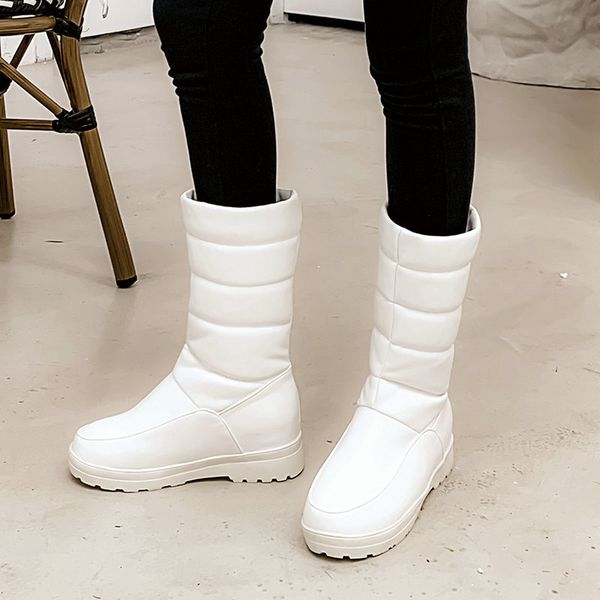 boots waterproof snow women winter warm plush flat heels mid calf slip on platform ladies shoes black white pink big size
boots waterproof snow women winter warm plush flat heels mid calf slip on platform ladies shoes black white pink big size
