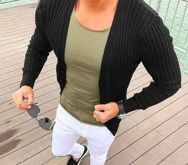 2020 autumn slim fit sweater coat men v-neck solid knitted cardigan mens sweaters cardigan male long sleeve solid casual, White;black
2020 autumn slim fit sweater coat men v-neck solid knitted cardigan mens sweaters cardigan male long sleeve solid casual, White;black
