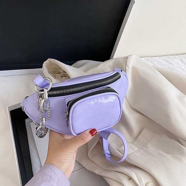 fashion design patent leather waist bags for women 2020 new chains shoulder messenger bags solid color women hand
fashion design patent leather waist bags for women 2020 new chains shoulder messenger bags solid color women hand