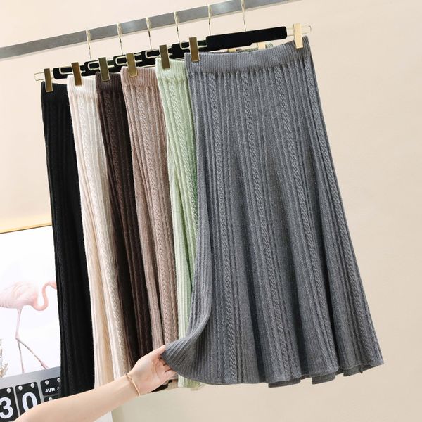skirts knitting twist long midi skirt female fall winter fashion high street knitted sweater 2021, Black
skirts knitting twist long midi skirt female fall winter fashion high street knitted sweater 2021, Black