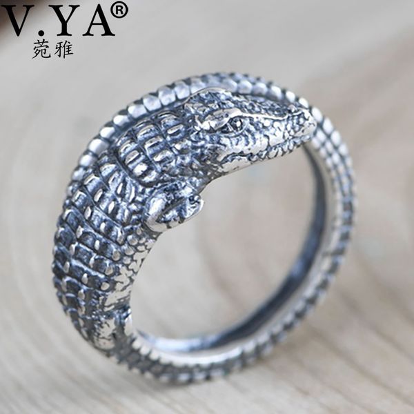 v.ya 925 sterling silver crocodile ring alligator adjustable jewelry rings comfortable lucky animal ring for men women gift, Golden;silver 
v.ya 925 sterling silver crocodile ring alligator adjustable jewelry rings comfortable lucky animal ring for men women gift, Golden;silver