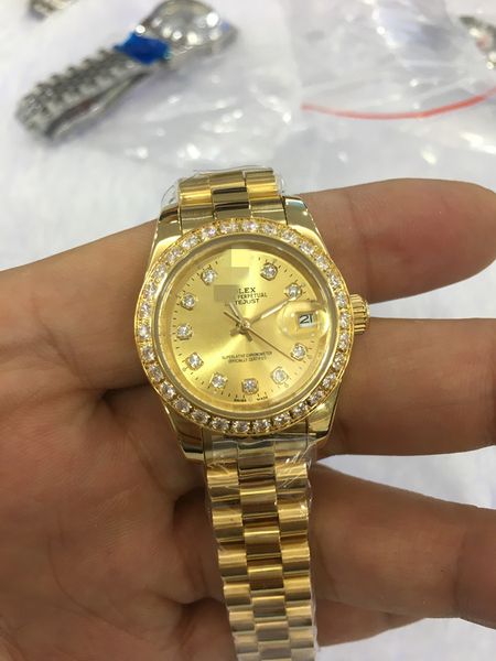 brand new quality day-date president 18k yellow gold watch w/gold diamond dial/bezel sport wrist watches automatic, Slivery;brown
brand new quality day-date president 18k yellow gold watch w/gold diamond dial/bezel sport wrist watches automatic, Slivery;brown