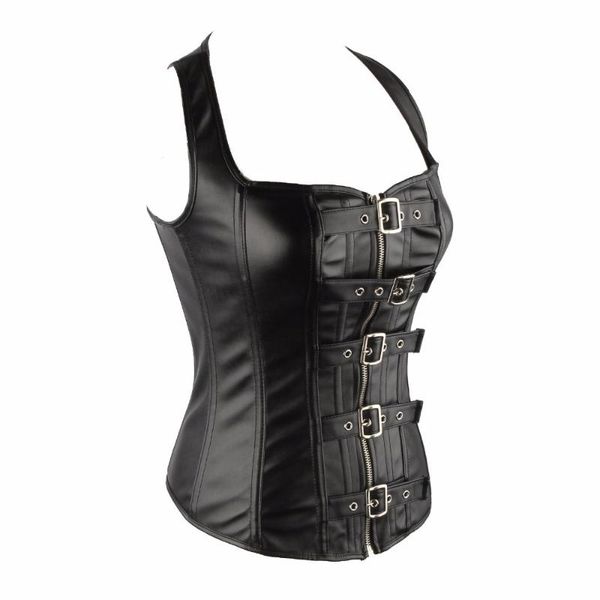 women's shapers women steel boned faux leather corset steampunk bustier lingerie black, Black;white
women's shapers women steel boned faux leather corset steampunk bustier lingerie black, Black;white