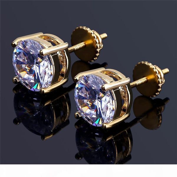 8mm hip hop cz earrings for men women luxury screw back earings ring full dimaond hip hop ear stud gold jewelry, Golden;silver
8mm hip hop cz earrings for men women luxury screw back earings ring full dimaond hip hop ear stud gold jewelry, Golden;silver